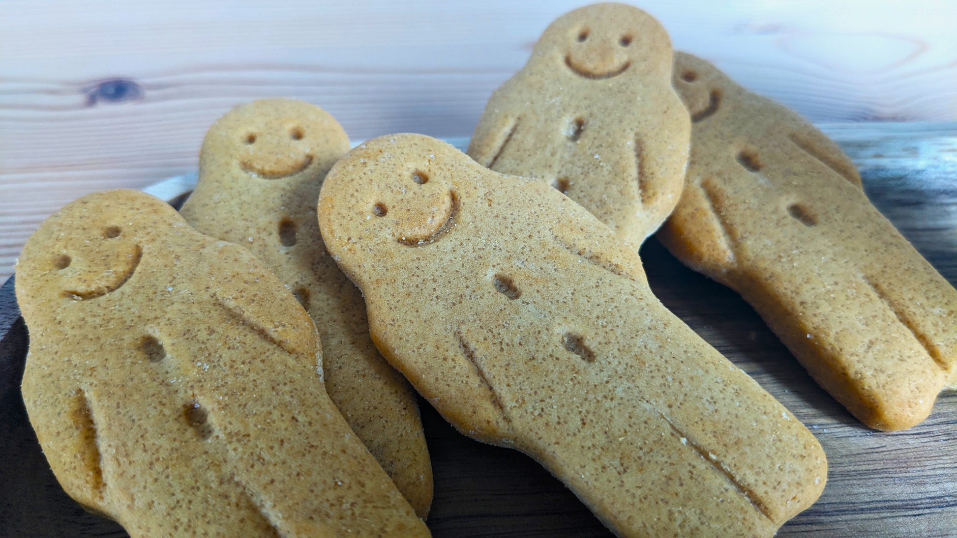 Close up shot of gingerbread men 